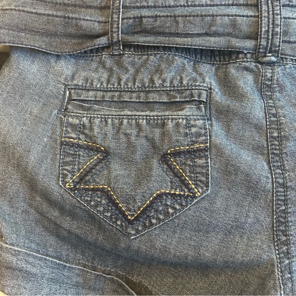 DKNY  Belted Denim Blue Romper, Size 28 - Picture 12 of 15